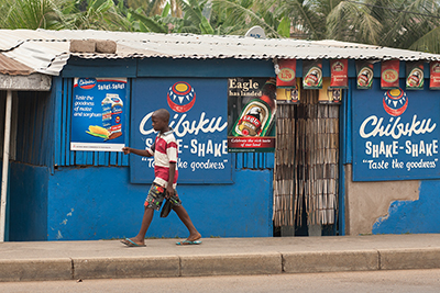 Bar am Straßenrand in Ghana